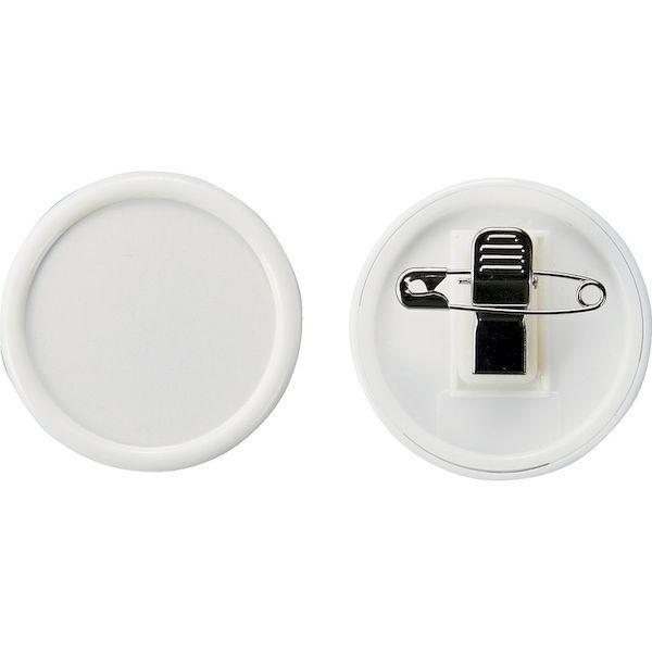 あすつく対応 「直送」 ＴＲＵＳＣＯ TCNF45-W 丸型名札 クリップピン両用タイプ Φ４５ 白 TCNF45W 白1950358 195-0358 |  | 01