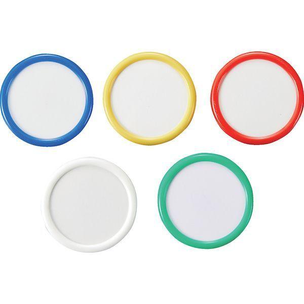 あすつく対応 「直送」 ＴＲＵＳＣＯ TCNF45-W 丸型名札 クリップピン両用タイプ Φ４５ 白 TCNF45W 白1950358 195-0358 |  | 02