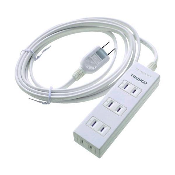 あすつく対応 「直送」 ＴＲＵＳＣＯ TOT2-403 電源タップ　２Ｐ４個口　３Ｍ　マグネット付 TOT2403 | 