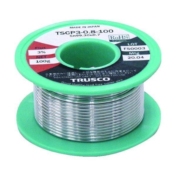 ＴＲＵＳＣＯ TSCP3-0.8-100 低コスト鉛フリーはんだ やに入り １００Ｇ０．８ TSCP30.8100 | 
