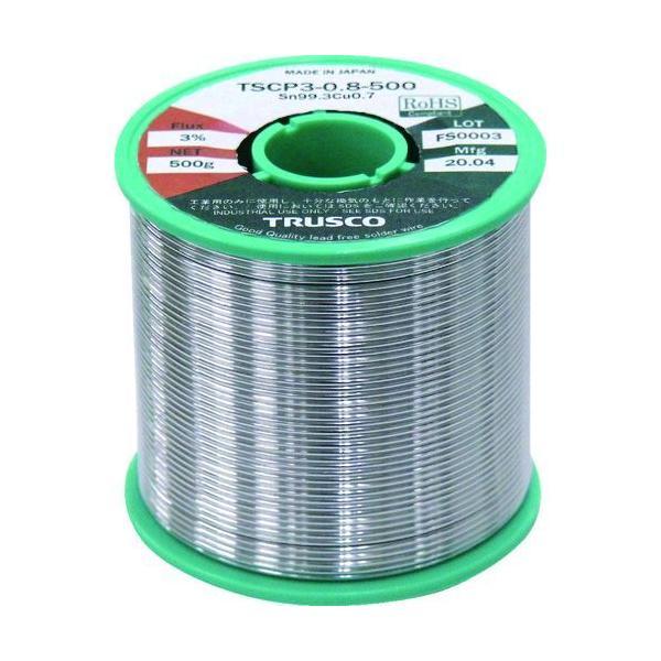ＴＲＵＳＣＯ TSCP3-0.8-500 低コスト鉛フリーはんだ やに入り ５００Ｇ０．８ TSCP30.8500 | 