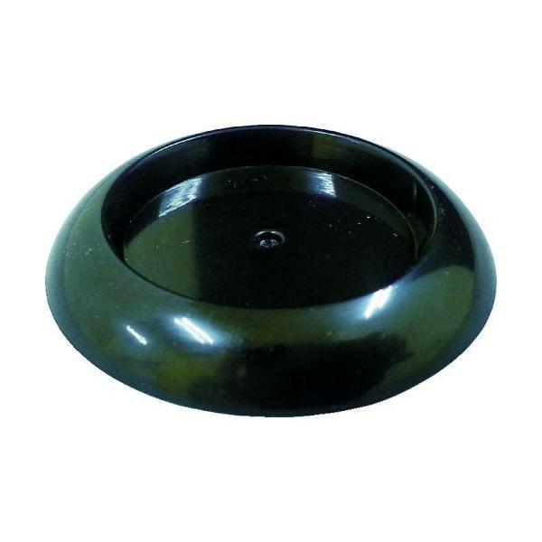 あすつく対応 「直送」 ＴＲＵＳＣＯ TUR600-BK-12 キャスタ−用受け皿 ゴム付 ６０ＭＭ 黒 １２個入 TUR600BK12 206-3276 | 