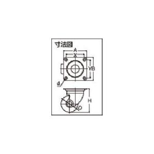 あすつく対応 「直送」 ＴＲＵＳＣＯ TYHSN-50 キャスター 低床式 重荷重用 自在 ナイロン車５０ｍｍ TYHSN50 |  | 01