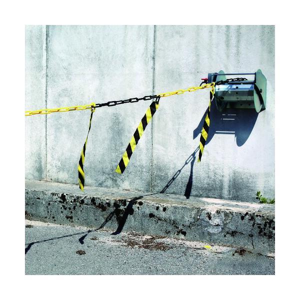 あすつく対応 「直送」 ＮＯＶＡＰ 1360242 注意喚起プラチェーンリボン　バリアチェーン　イエロー／ブラック　５ｍ | 