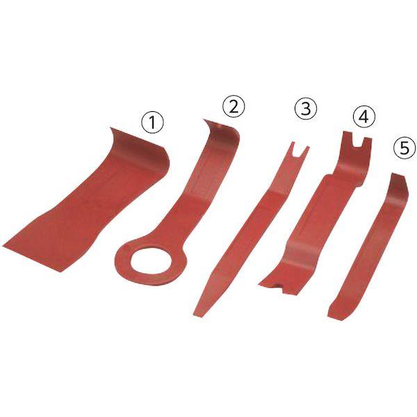 あすつく対応 「直送」 アストロプロダクツ 2008000007201 車輌整備用工具 内装関連 ５ＰＣ リムーバーセット セット内容５点 |  | 01