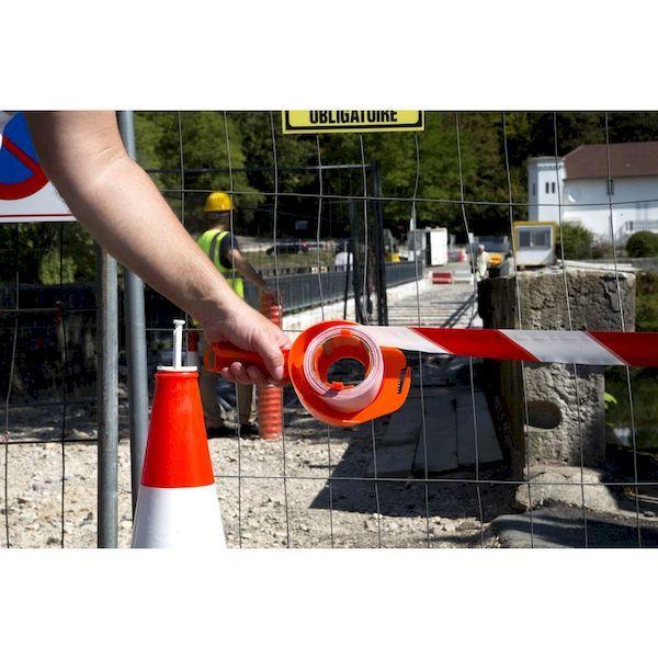 あすつく対応 「直送」 ＮＯＶＡＰ 3055016 ホルダー付き表示テープ ＳＰＥＥＤ ＴＡＰＥ Ｒ上 用 替えテープ レッド／ホワイト ５０ｍｍ×１００ｍイト　５０ｍ |  | 04