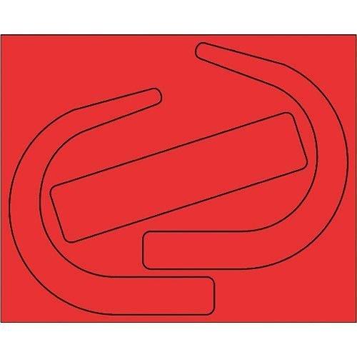 あすつく対応 「直送」 ユニット 335-28R 安全帯使用確認ステ 大蛍光赤 １０枚 33528R 安全帯使用確認ステッカー | 