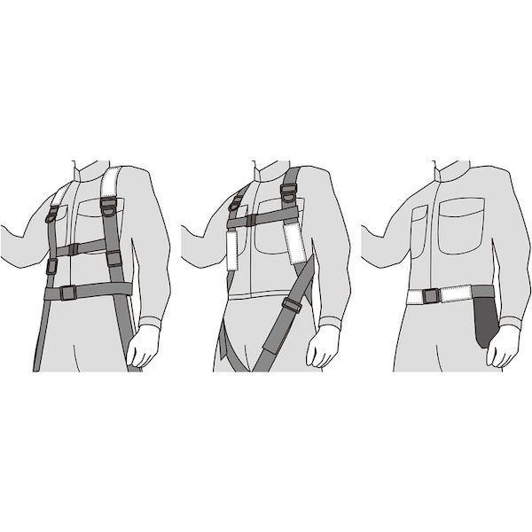 あすつく対応 「直送」 ユニット 378-911 フルハーネス用ポケットバンド 白 ２枚入 378911 UNIT 安全帯 |  | 01