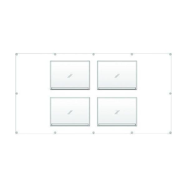 ユニット 383-781 フェンスポケットＡ３用紙４枚用 383781 UNIT フェンスポケットA3用紙4枚用2068976 | 