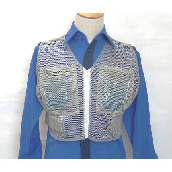 あすつく対応 「直送」 ミズケイ 5501902 ポケット付きメッシュベスト |  | 02