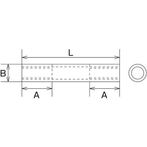 あすつく対応 「直送」 水本 B-1580 ステンレス パイプナット 捻子径Ｍ−１２ 全長１５０ｍｍ B1580 水本機械製作所 |  | 01
