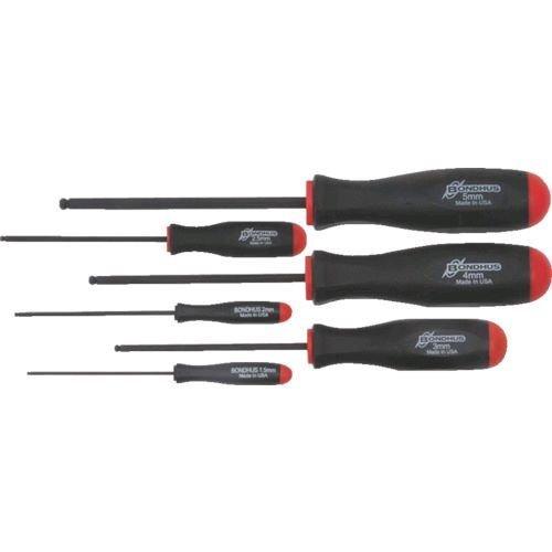 あすつく対応 「直送」 ボンダス PBSX6M プロホールド Ｒ ネジつかみ機能付ドライバー セット６本組 １．５−５ｍｍ | ブランド登録なし
