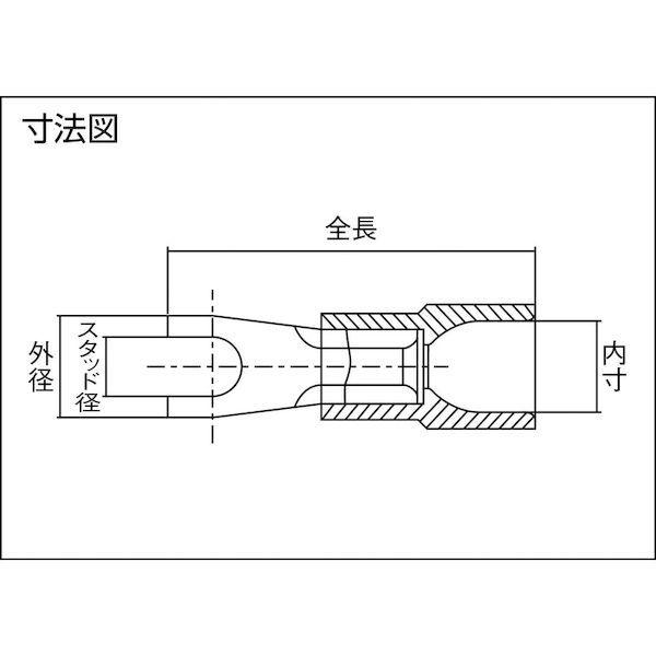 ニチフ TMEX 2Y-3.5L-BLU 環境配慮形絶縁被覆付Ｙ形端子Ｙ形 １００個入 より線１．０４〜２．６３外寸６．４ｍｍスタッド径３．７ｍｍｍ | ブランド登録なし | 01