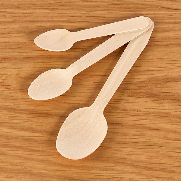 あすつく対応 「直送」 ＴＲＵＳＣＯ WSP-162 木製スプーン 全長１６２ｍｍ １００本入 WSP162 tr-1612560 | ブランド登録なし | 02