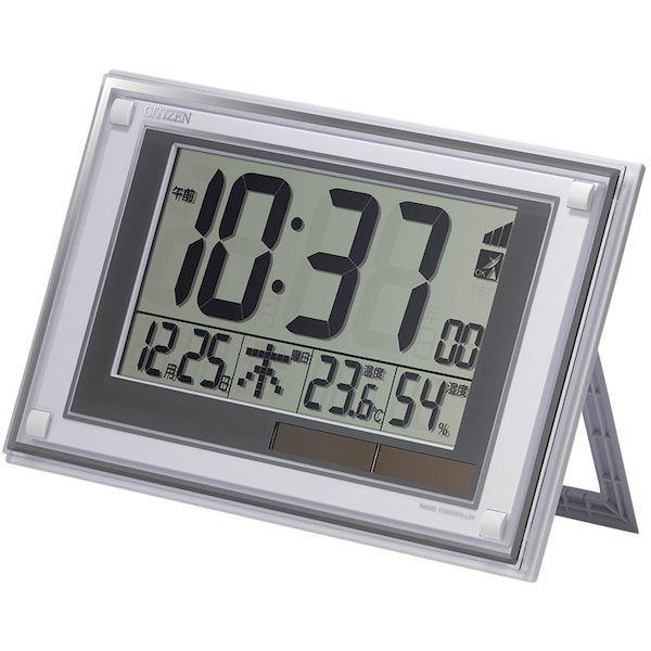 シチズン 8RZ189-003 直送 代引不可・他メーカー同梱不可 電波時計 デジタル表示 掛置兼用 温湿度計付き 白 １８８×２９９×２８ｍｍ 8RZ189003 |  | 01