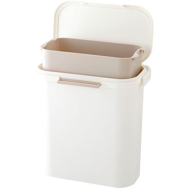 リス GBED012 Ｈ＆Ｈ運べる防臭ペール１０Ｓ 10L ゴミ箱 ホワイト ダストボックス ふた付き RSD-73WH オムツ |  | 01