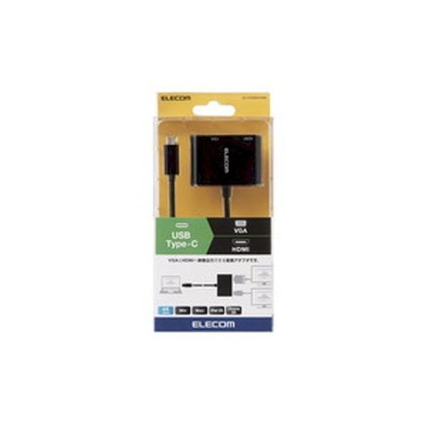 エレコム ELECOM AD-CHDMIVGABK Type‐C変換アダプタ HDMI VGA 複写 ADCHDMIVGABK |  | 01