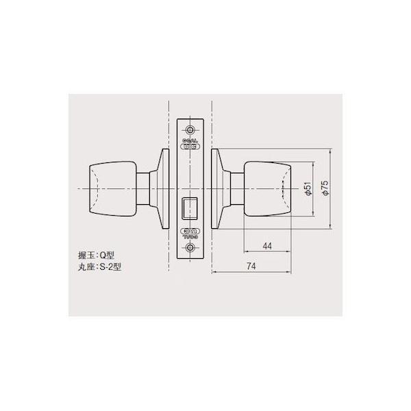 GOAL ゴール UC-1Q BS 64MM D T33-43MM インテグラル錠UCシリーズ UC1QBS64MMDT3343MM |  | 01