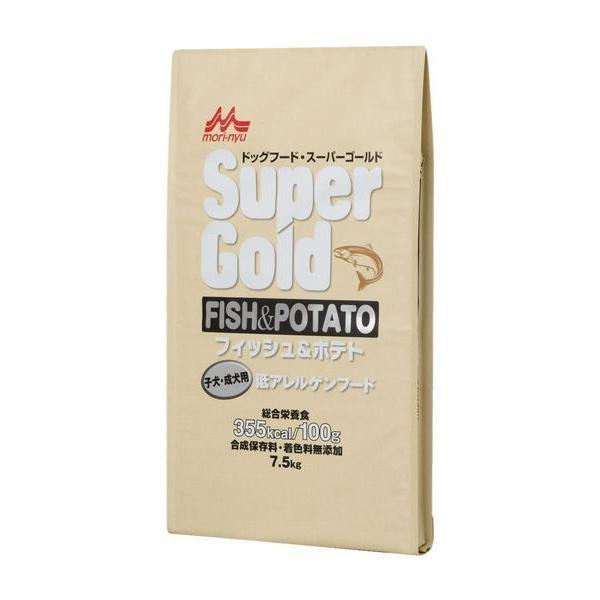 森乳サンワールド 4978007004603 スーパーゴールド フィッシュ＆ポテト 子犬・成犬用 7．5kg | 
