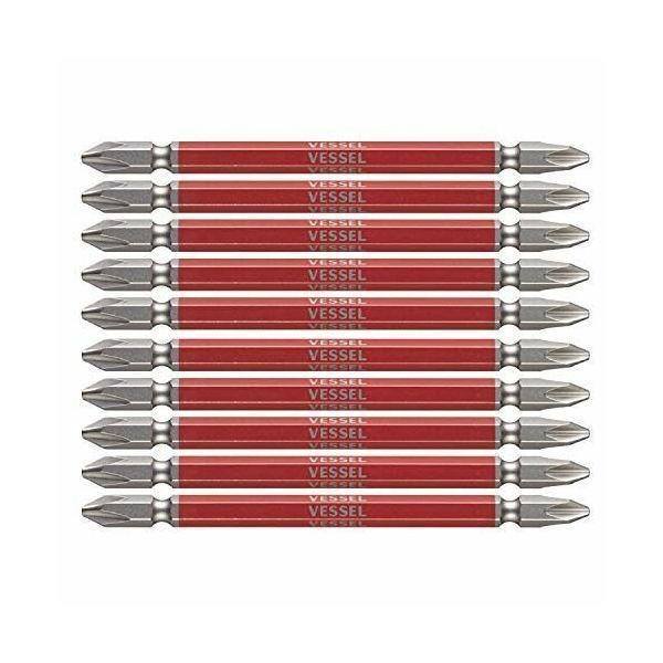 ベッセル VESSEL GS10P2110F 剛彩ビット １０本組 両頭 ＋２×１１０ｍｍ |  | 01