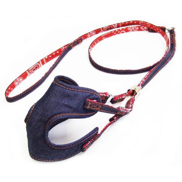 岡野製作所 4907733038460 コットンデニムソフトハーネスリード 3S ネイビー | 