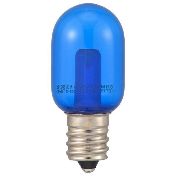 オーム電機 LDT1B-H-E12 13C ＬＥＤナツメ球（装飾用/T20/0.5W/1lm/青色/クリアブルー/E12） LDT1BHE1 |  | 01