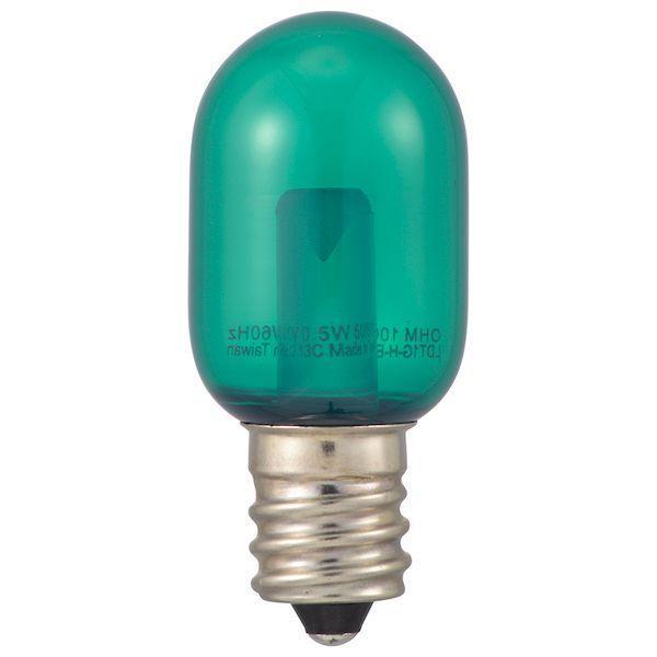 オーム電機 LDT1G-H-E12 13C ＬＥＤナツメ球（装飾用/T20/0.5W/2lm/緑色/E12/クリアグリーン） LDT1GHE |  | 01