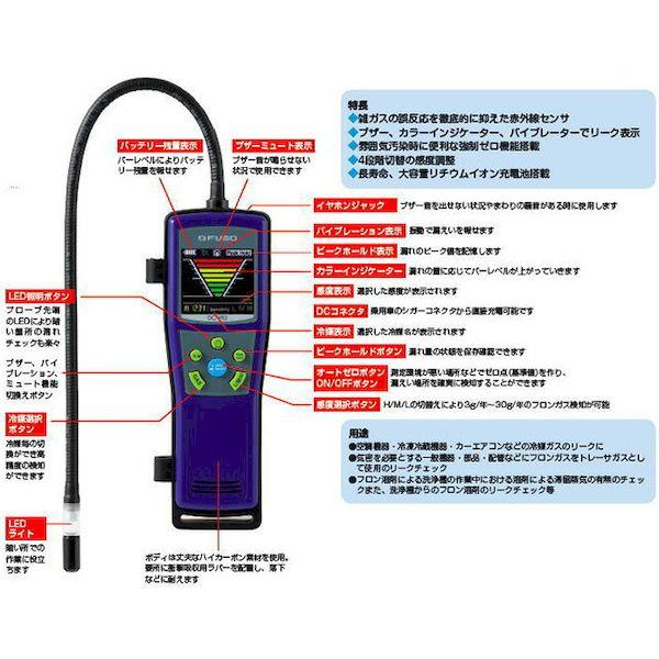 作業　調整 DC-IR2 FUSO 非分散式赤外線センサ方式フロンガス検知器 DCIR2 : iDECA