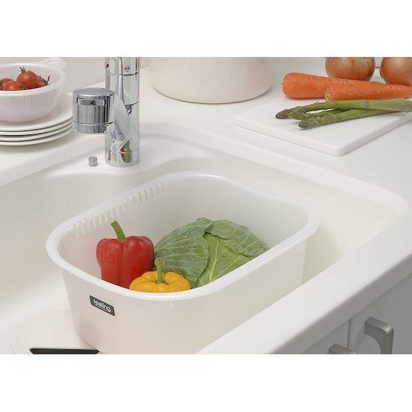 あさってつく対応 直送 代引不可・他メーカー同梱不可 イノマタ化学 4905596004561 フィーリング 洗桶角型35 パールホワイト #45【キ |  | 02