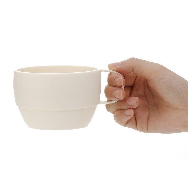 あさってつく対応 直送 代引不可・他メーカー同梱不可 イノマタ化学 4905596111764 レンジスープカップ アイボリー #1117【キャンセル |  | 01