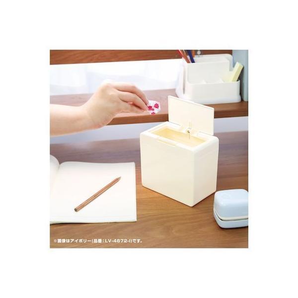 ソニック LV-4672-I リビガク ちょいバコ卓上ゴミ箱 ワンタッチで開く アイボリー LV4672I |  | 05