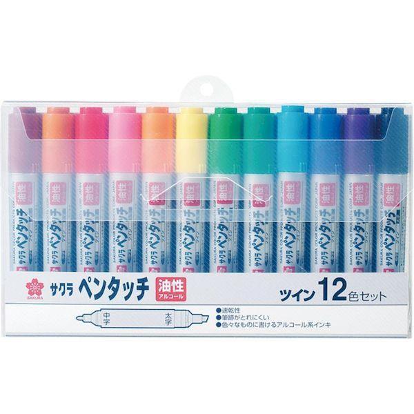 サクラクレパス PK-T12 ペンタッチツイン12色セット PKT12 | 