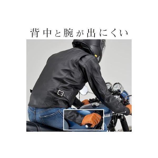 デイトナ DAYTONA 17810 バイク用 レザー ジャケット 2XLサイズ メンズ ブラック 春秋冬 シングルライダースジャケット DL−001_3