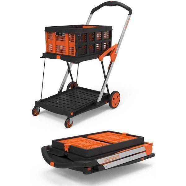 ブラック＆デッカー BLACK&DECKER BXWT-H204 折りたたみ式2段カート BOX付き BXWTH204 個人宅配送不可 直送 代引不可 |  | 01