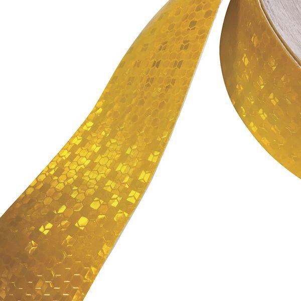 あすつく対応 「直送」 セーフラン 14353 高輝度反射テープ　黄　幅５０ｍｍ×５０ｍ |  | 02