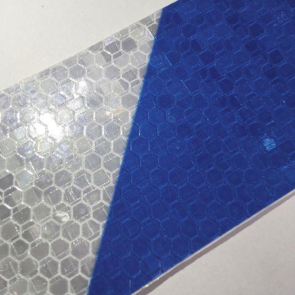 あすつく対応 「直送」 セーフラン 14358 高輝度反射テープ　青白　幅５０ｍｍ×５０ｍ |  | 03