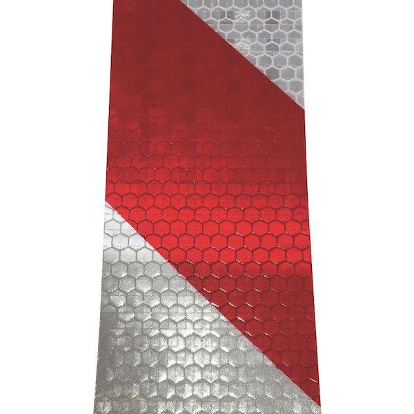 あすつく対応 「直送」 セーフラン 14359 高輝度反射テープ　赤白　幅５０ｍｍ×５０ｍ |  | 01