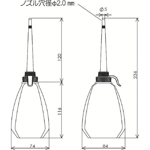 あすつく対応 「直送」 フルプラ 300B ジェットオイラー角型ブルー |  | 02