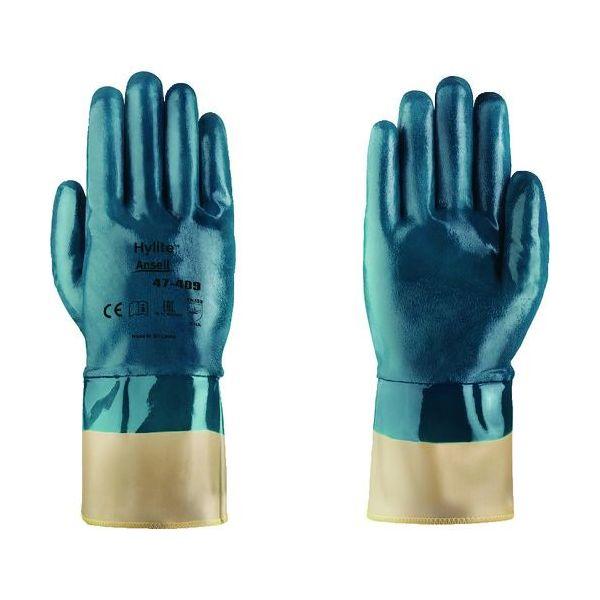 あすつく対応 「直送」 アンセル 47-409-8 ニトリルコーティング手袋　アクティブアーマーハイライト　４７−４０９　Ｍサイズ 474098 | 