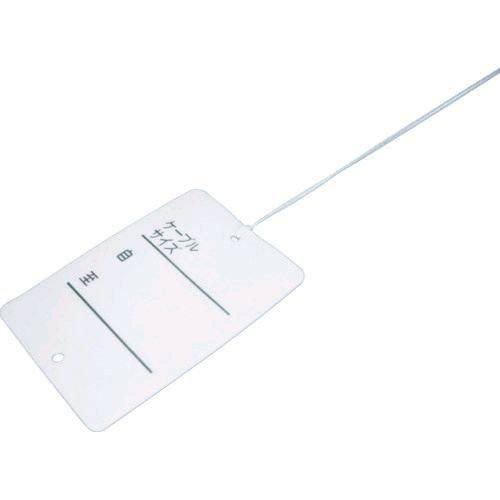 未来 KFP-4570HLW カラーエフＲ プラスチック製・線名札 縦×横×厚さ：７０×４５×１．２ｍｍ １０枚入 KFP4570HLW | 
