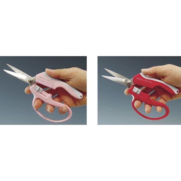 あすつく対応 「直送」 ムサシ MG-2P 剪定 せんてい ハサミ オルマ マグネット鋏 芽切型 ピンク MG2P | ブランド登録なし | 01