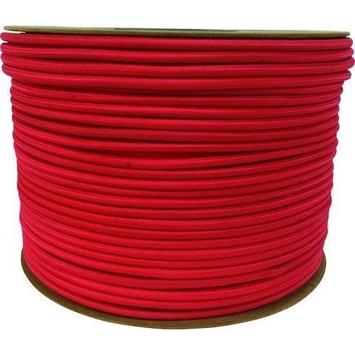 あすつく対応 「直送」 ユタカメイク PRT-22 タイトゴムロープドラム巻　６ｍｍ×２００ｍ　レッド PRT22