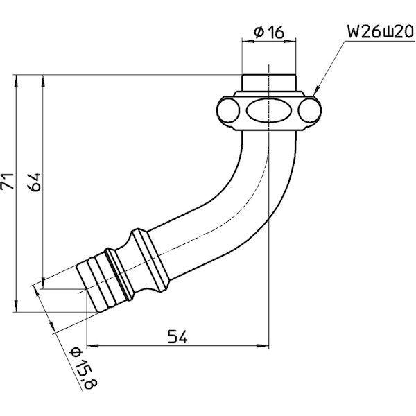 あすつく対応 「直送」 ＳＡＮＥＩ PY126-64X-16 散水用ホームパイプ PY12664X16 |  | 01
