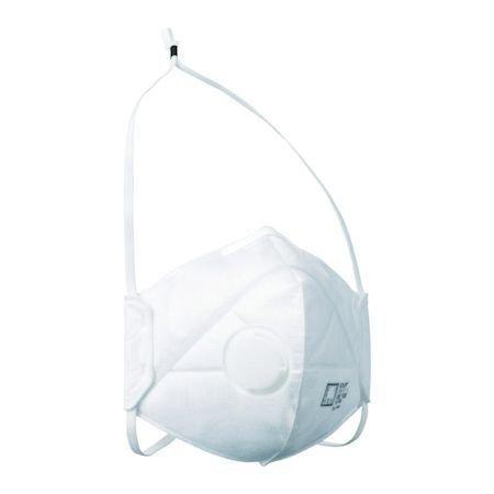 あすつく対応 「直送」 ＴＲＵＳＣＯ TD02V-S2 二つ折り使い捨て式防じんマスク　ＤＳ２排気弁付　１０枚入 TD02VS2 | 