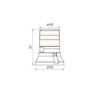 ＮＩＫＫＥＩ VL04S-100FAB ＦＡＸ着信表示機 ニコＦＡＸ ＶＬ０４Ｓ型 ＬＥＤ回転灯 ４５パイ ２段階点滅ブザー付きザー付き |  | 02