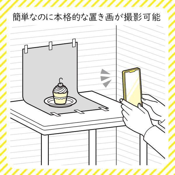 エレコム ELECOM DGA-BPBGMT 撮影用 背景 背景シート モノトーン ホワイト・アンティークホワイト・ブラック 大判 50cm×70cm |  | 04