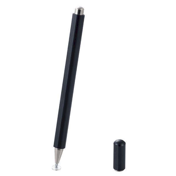 エレコム ELECOM P-TPD03BK タッチペン ディスクタイプ キャップ付き 磁気吸着 高感度 ブラック PTPD03BK | 