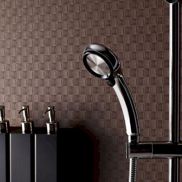 三栄水栓 SANEI 4973987648144 レイニーメタリック ブラック 節水シャワーヘッド PS313−81XA CD |  | 06