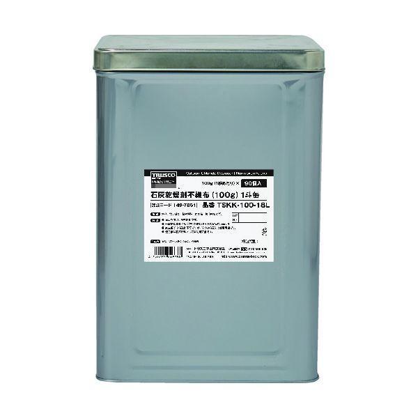【個人宅配送不可】トラスコ TRUSCO TSKK-100-18L 直送 代引不可 石灰乾燥剤 耐水、耐油包装 100g 90個入 1斗缶 TSKK10018L | 