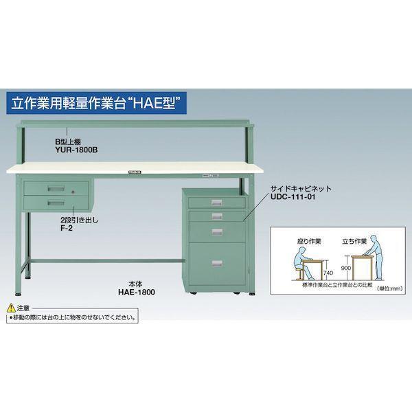 【個人宅配送不可】トラスコ TRUSCO HAE-1800F1 直送 代引不可 HAE型立作業台 1800X750XH900 1段引出付 HAE1800F1_5